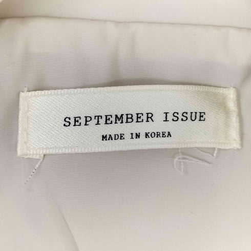 SEPTEMBER ISSUE ギャザー加工 ナイロン ジップアップ パーカー レディース