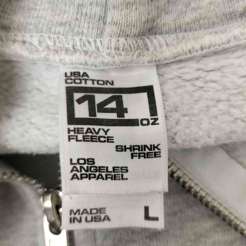 ロサンゼルスアパレル Los Angeles Apparel 14oz HEAVY FLEECE ジップパーカー メンズ JPN:L