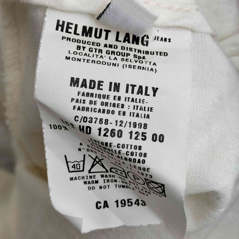 ヘルムートラング HELMUT LANG 1999aw 本人期 cotton pique astro biker pants アストロバイカー パンツ メンズ 40