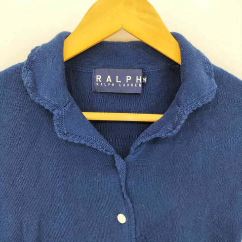 ラルフローレン RALPH LAUREN インパクト21 レーヨン混 ニットポロシャツ レディース M