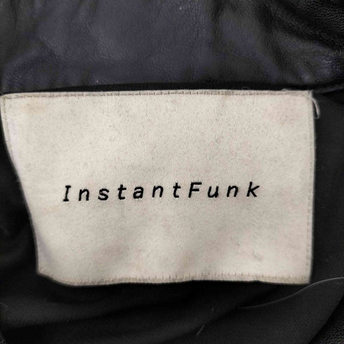 InstantFunk ラムスキンレザーシャツ メンズ FREE