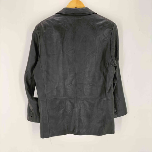 バルマンパリ BALMAIN PARIS ラムレザー2Bテーラードジャケット メンズ import:M