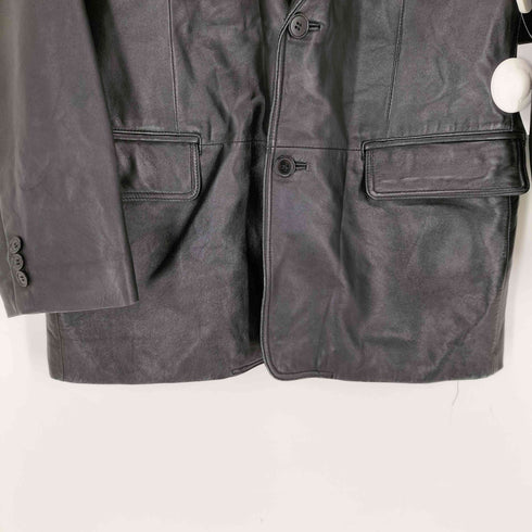 バルマンパリ BALMAIN PARIS ラムレザー2Bテーラードジャケット メンズ import:M