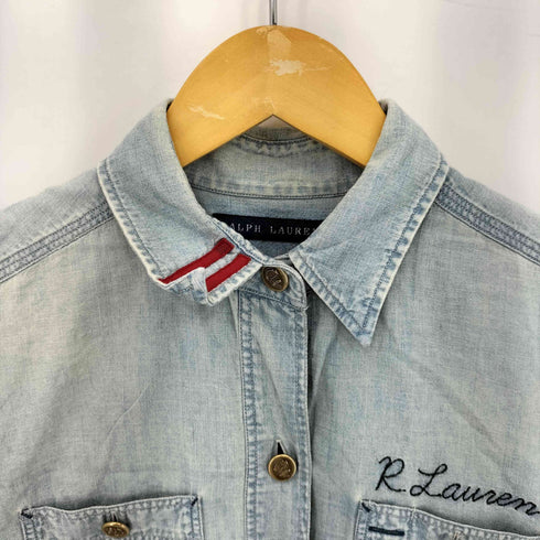 ラルフローレン RALPH LAUREN ワッペンデニムシャツワンピース レディース 7