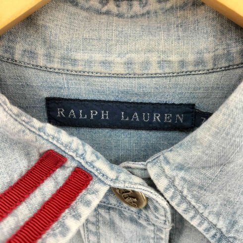 ラルフローレン RALPH LAUREN ワッペンデニムシャツワンピース レディース 7