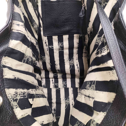 ヴィヴィアンウエストウッド Vivienne Westwood モシーク 裏地総柄 orb オーブ 2WAY レザーショルダーバッグ レディース