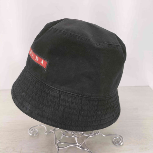 プラダ PRADA ナイロンバケットハット メンズ L