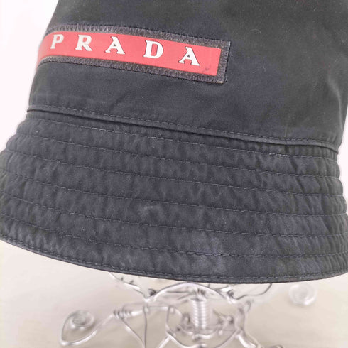プラダ PRADA ナイロンバケットハット メンズ L