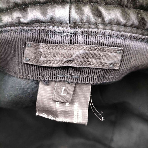 プラダ PRADA ナイロンバケットハット メンズ L