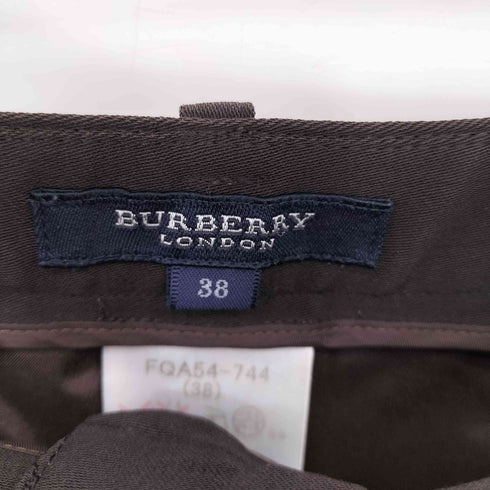 バーバリーロンドン BURBERRY LONDON ノータックスラックスパンツ レディース 38