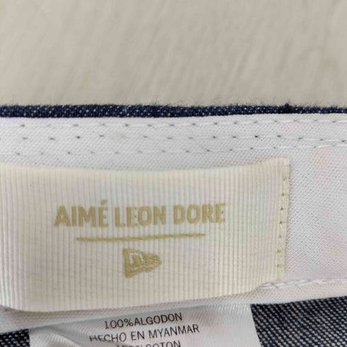 エメレオンドレ AIME LEON DORE チームロゴ刺繍 6パネルデニムキャップ メンズ