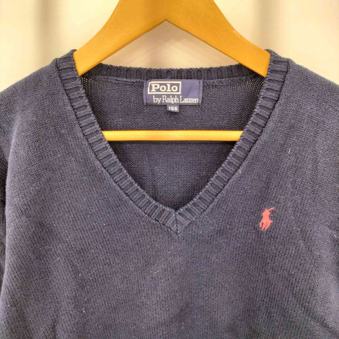 ポロバイラルフローレン Polo by RALPH LAUREN ナイガイ ポニー刺繍 コットンニット レディース 150