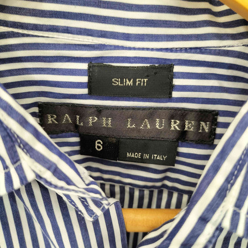 ラルフローレン RALPH LAUREN イタリア製 ストライプシャツ レディース 6