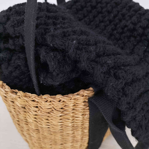 MUUN インナーニット ハンドバッグ かごバッグ レディース