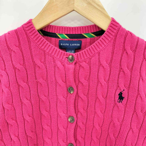 ラルフローレン RALPH LAUREN 裾フリル コットンニットカーディガン レディース 150/80