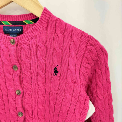 ラルフローレン RALPH LAUREN 裾フリル コットンニットカーディガン レディース 150/80