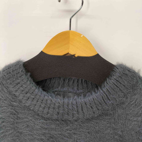 ELLUV 25AW ヘビーシャギーファブリック バルーンスリーブミドルレングスニット street メンズ JPN:M