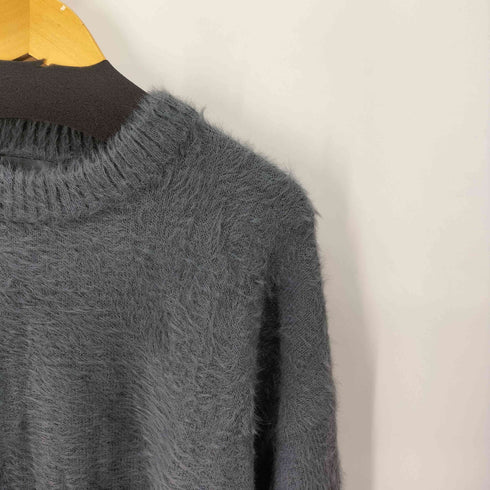 ELLUV 25AW ヘビーシャギーファブリック バルーンスリーブミドルレングスニット street メンズ JPN:M