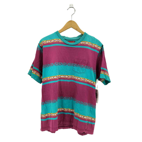 シュプリーム Supreme Navajo Aztec Colourful Design T-Shirt ストライプ柄 ポケット付き シャツ カットソー メンズ