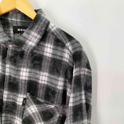 MSG ヴィンテージ加工 オンブレチェック長袖シャツ street メンズ JPN:L