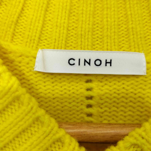 チノ CINOH メリノウールオーバーサイズVネックニット レディース JPN:36