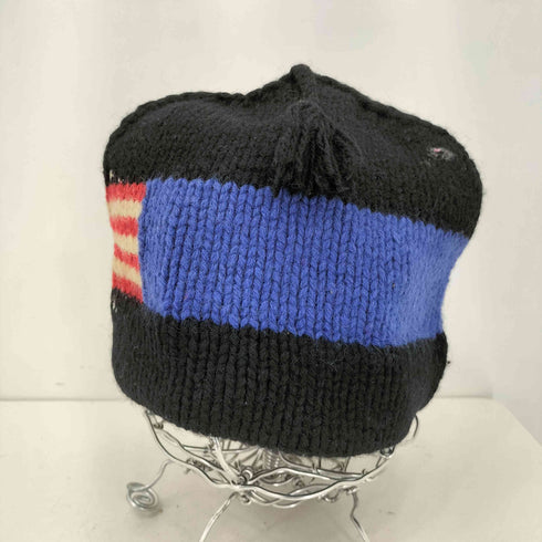ポロスポーツラルフローレン POLO SPORT RALPH LAUREN 90s HAND KNIT フラッグ プリントニットビーニー メンズ