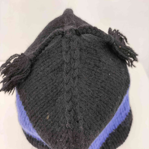 ポロスポーツラルフローレン POLO SPORT RALPH LAUREN 90s HAND KNIT フラッグ プリントニットビーニー メンズ