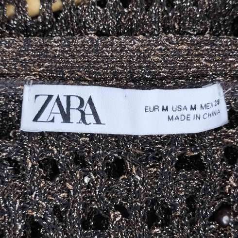 ザラ ZARA パール ラメ ニット Knit Vest レディース