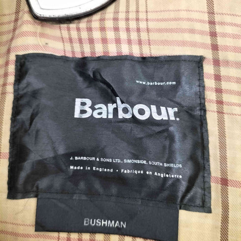 バブアー Barbour イングランド製 裏地チェック BUSHMAN JACKET メンズ import:L