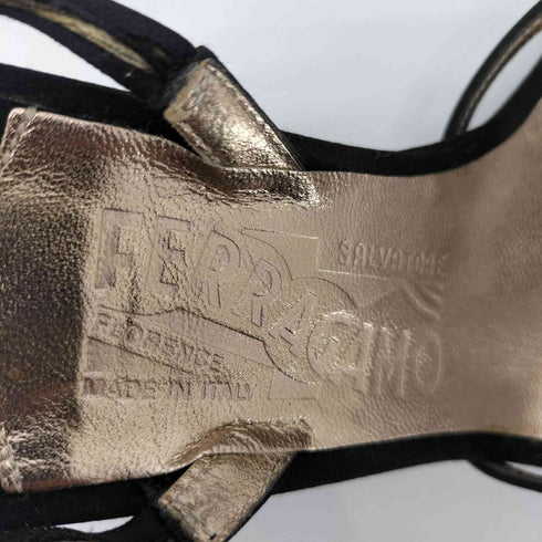 サルヴァトーレフェラガモ Salvatore Ferragamo ウェッジソール デザインサンダル レディース