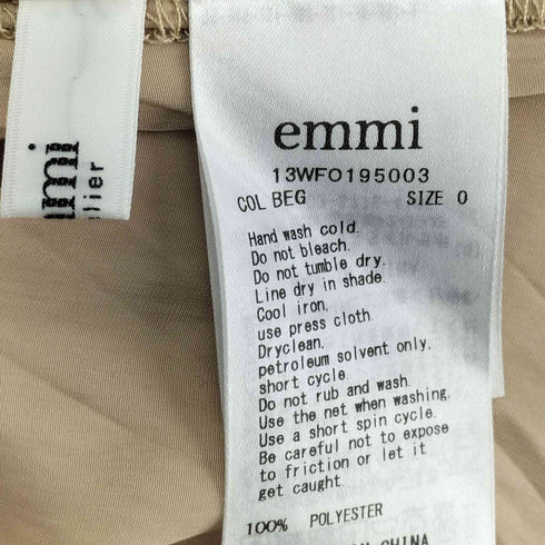エミ emmi プリーツロングワンピース レディース JPN:0