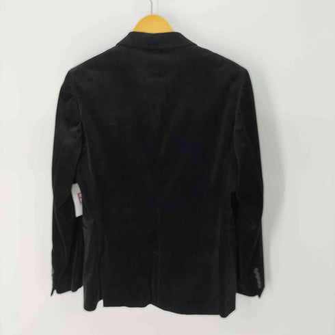 ポールスミス Paul Smith ベロア ツバメワッペン 2Bテーラードジャケット 裏地レオパード メンズ import:M