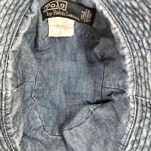 ポロバイラルフローレン Polo by RALPH LAUREN 90s シャンブレーバケットハット メンズ M