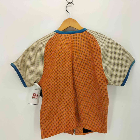 フェローズ PHERROWS 裏地メッシュ パンチングレザー ジップアップ ジャケット メンズ