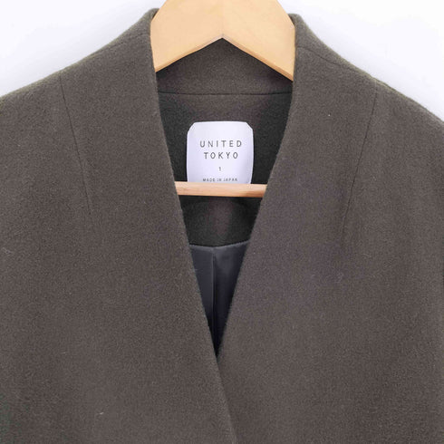 ユナイテッドトウキョウ UNITED TOKYO Vネックノーカラーコート レディース JPN:1