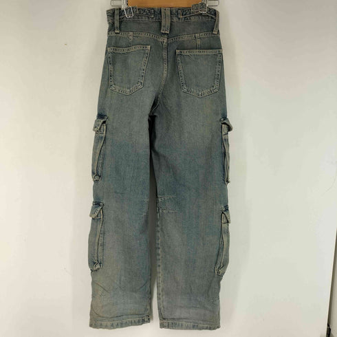 ザラ ZARA マルチポケットデニムカーゴパンツ レディース 34