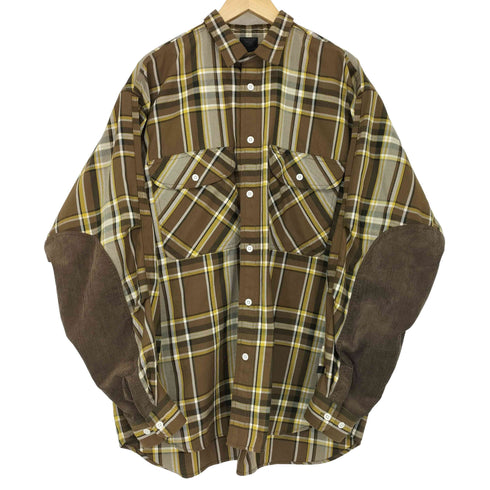 ダイワピアサーティナイン DAIWA PIER39 TECH ELBOW PATCH WORK SHIRTS FLANNEL PLAIDS メンズ JPN:XL