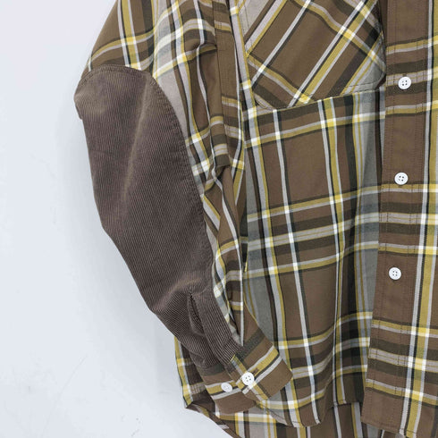 ダイワピアサーティナイン DAIWA PIER39 TECH ELBOW PATCH WORK SHIRTS FLANNEL PLAIDS メンズ JPN:XL