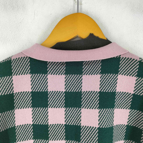 ラグアジェム LAGUA GEM GINGHAM CHECK POLO KNIT レディース FREE