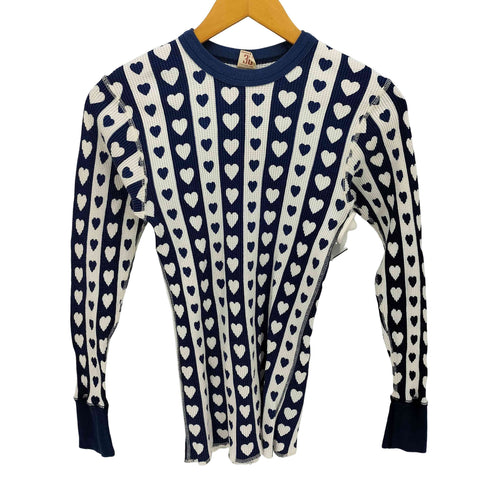 ジョーマッコイ JOE McCOY BALL PARK ハート柄 サーマル Tシャツ メンズ import:S