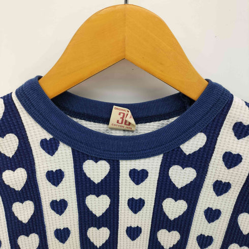 ジョーマッコイ JOE McCOY BALL PARK ハート柄 サーマル Tシャツ メンズ import:S