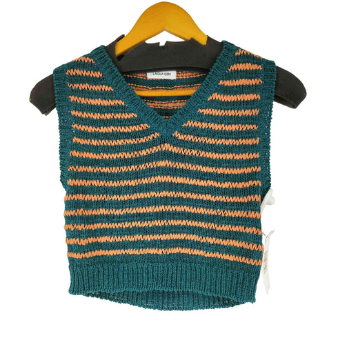 ラグアジェム LAGUA GEM V NECK KNIT VEST レディース FREE