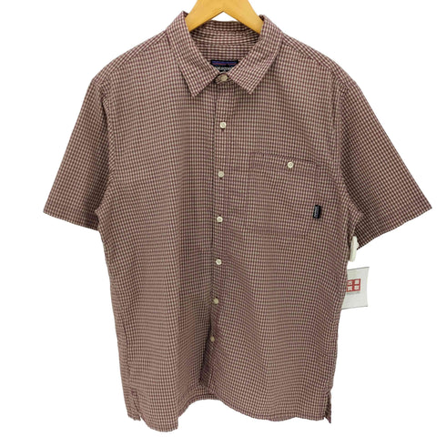パタゴニア patagonia 13SS シアサッカー チェック S/S シャツ メンズ import:L