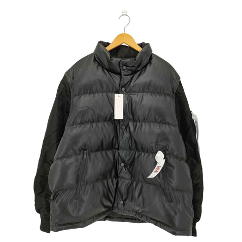 ジーユー GU フェイクレザー コンバーチブルパデッドブルゾン ベスト ジャケット メンズ 3XL
