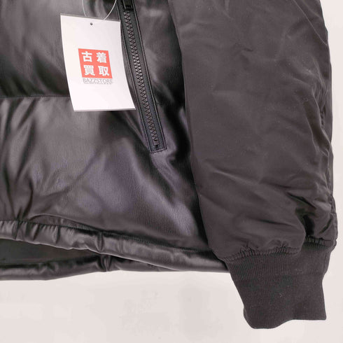 ジーユー GU フェイクレザー コンバーチブルパデッドブルゾン ベスト ジャケット メンズ 3XL