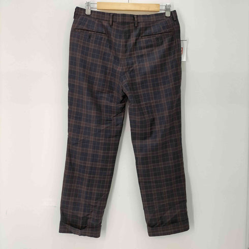 ポールスミス Paul Smith E.THOMAS WOOL CHECK チェック 2B テーラードジャケット & ノータック テーパードスラックス 裏地フェザー メンズ 上下:M