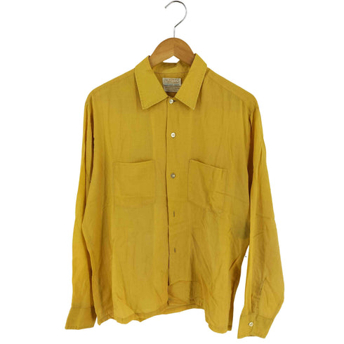 Le Chevron 60-70s レーヨンポリ 長袖シャツ メンズ import:L