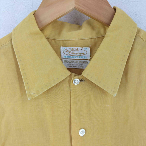 Le Chevron 60-70s レーヨンポリ 長袖シャツ メンズ import:L