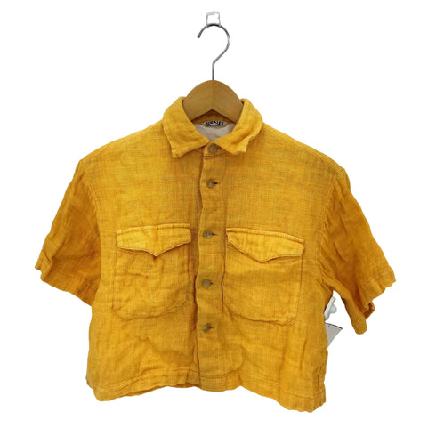 オーラリー AURALEE LINEN DOUBLE FACE HARF SLEEVED SHIRTS レディース 1