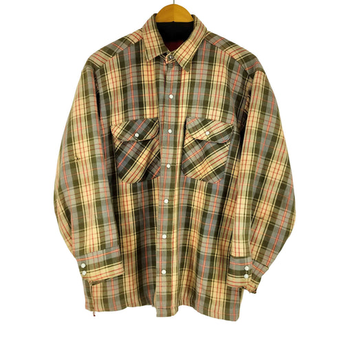 ファイブブラザー FIVE BROTHER 70-80S MADE IN USA 裏地キルティング ネルシャツ メンズ JPN:M